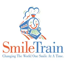 The logo for Smile Train, a non profit organization helping underprivileged children with cleft palates